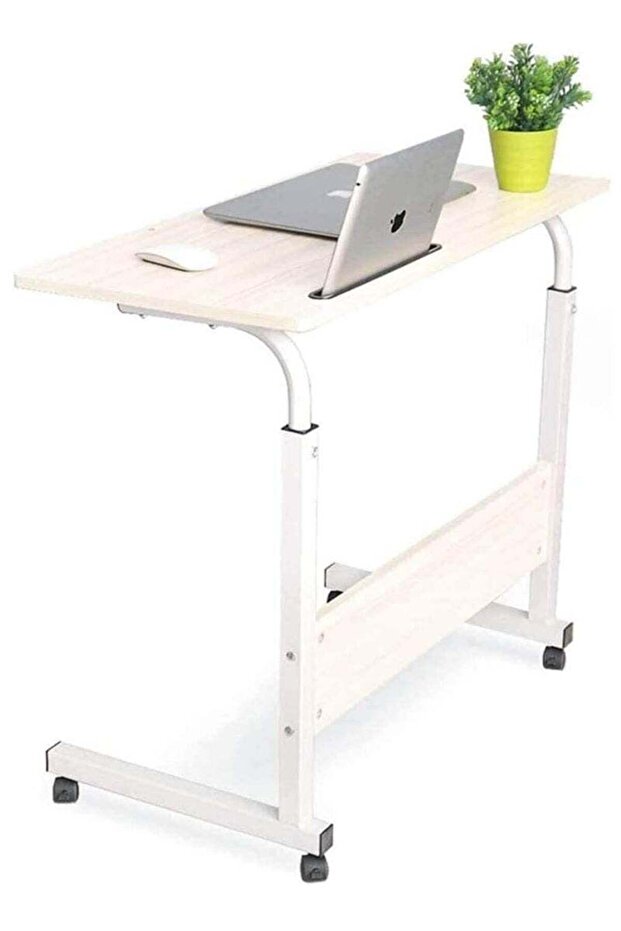 Adjustable Height Desk Laptop Desk with 4 Wheels
