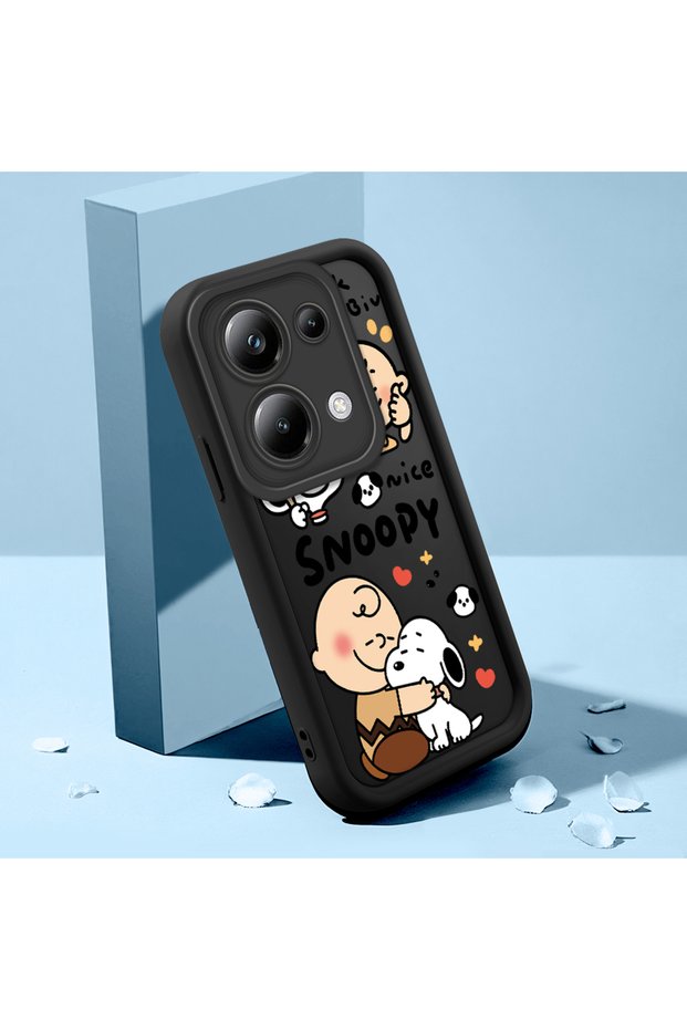 Xiaomi Poco M6 Pro 4g Compatible Black Silicone Cartoon Case Impact Protection