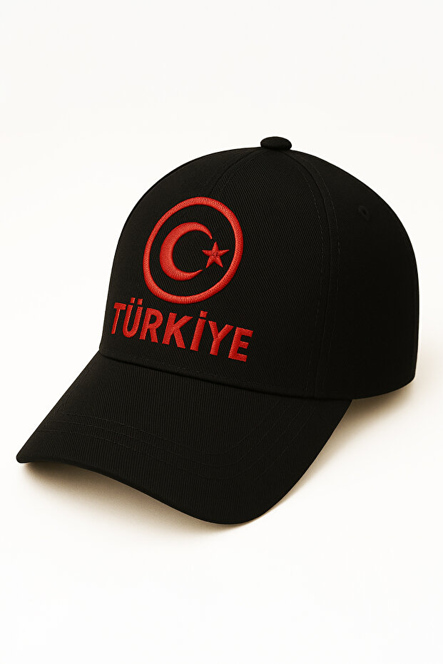 Turkey Moon Star Embroidered Hat – Unisex Adjustable Sports & Casual Hat