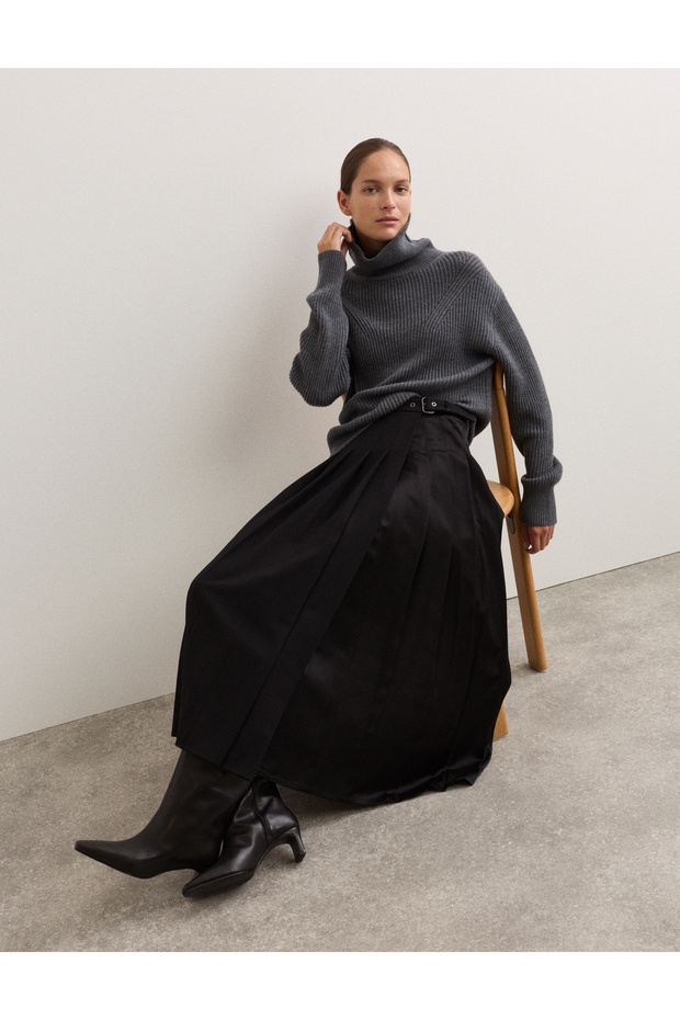 Pliseli Midaxi Etek - 4