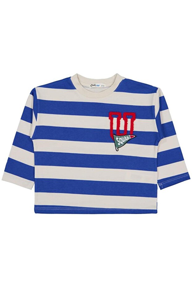 Striped Print 2-5 Years Old Sweatshirt - Beige 5-6 Years Old