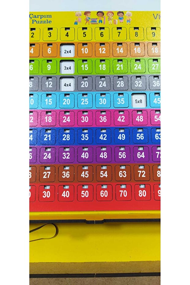 مجموعة ألعاب تعليمية لجدول الضرب، ألغاز ممتعة لتنمية الرؤية والذكاء - 3