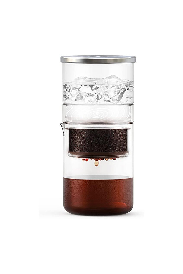 2-in-1 Cold Brew Coffee Maker, 300ml Glass Drip Coffee Brewer – Slow Drip Ice Coffee Maker