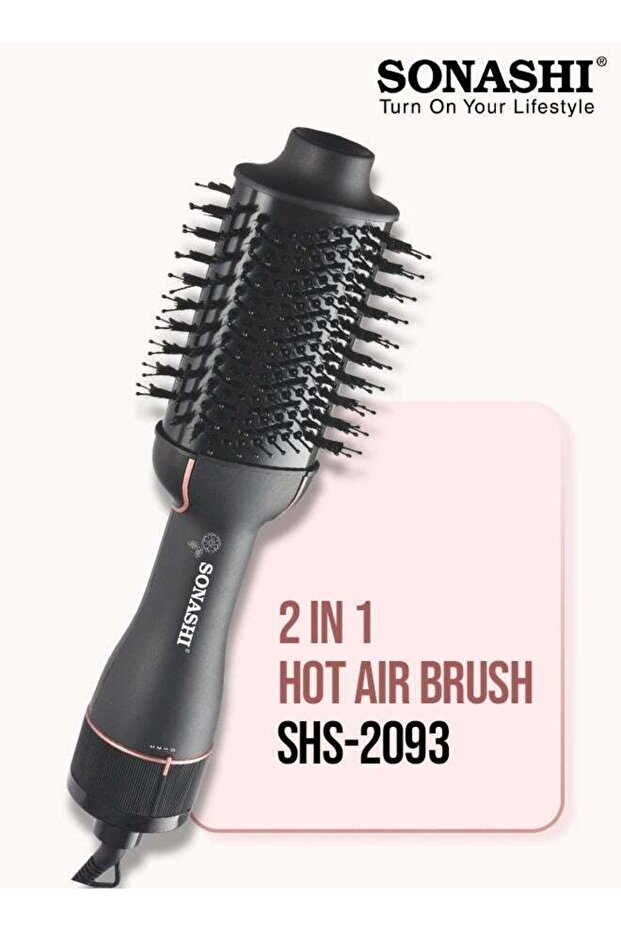 2-in-1 Hot Air Brush SHS-2093 Black