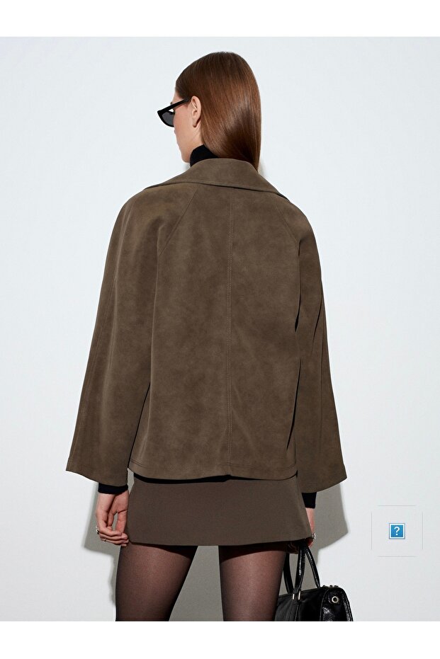 Suede Jacket with Pockets - 2