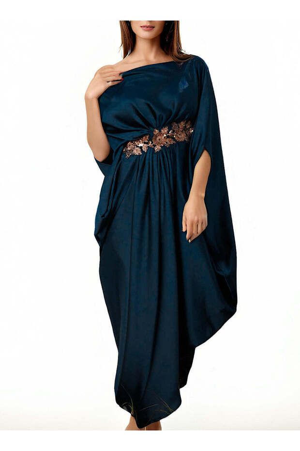 GREEK PLEAT BLU