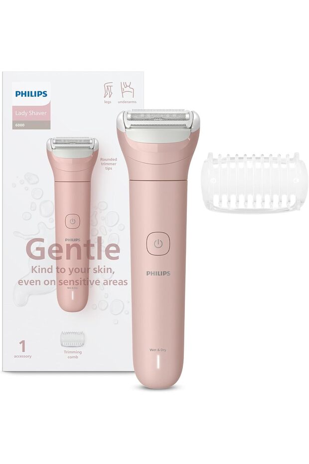 Lady Shaver Series 6000 Cordless shaver, Wet & Dry BRL128/10