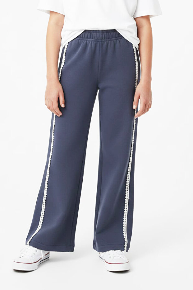 Girl's Tracksuit Bottom -3 Thread Diagonal Fabric- 6-14 Years Old 12460