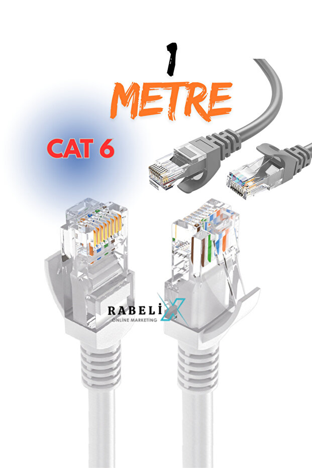 1. كابل إيثرنت Cat6 بطول 1 متر. كابل شبكة إنترنت بسرعة 1000 ميجابت في الثانية، كابل شبكة محلية مصنّع