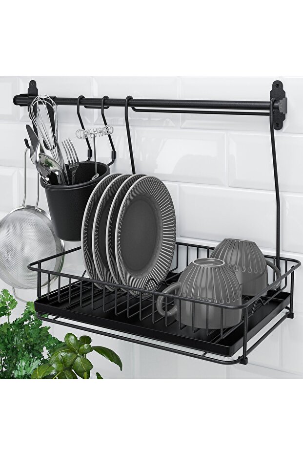 Dish drainer, black - 2