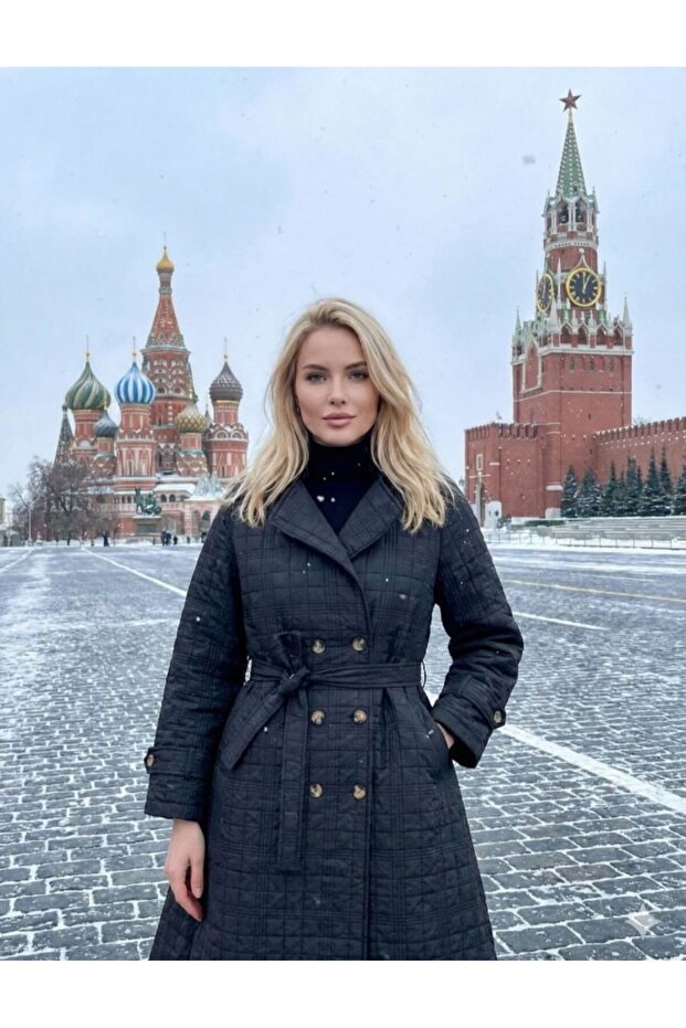 Kapitone Kuşaklı Kışlık Kaban - 2