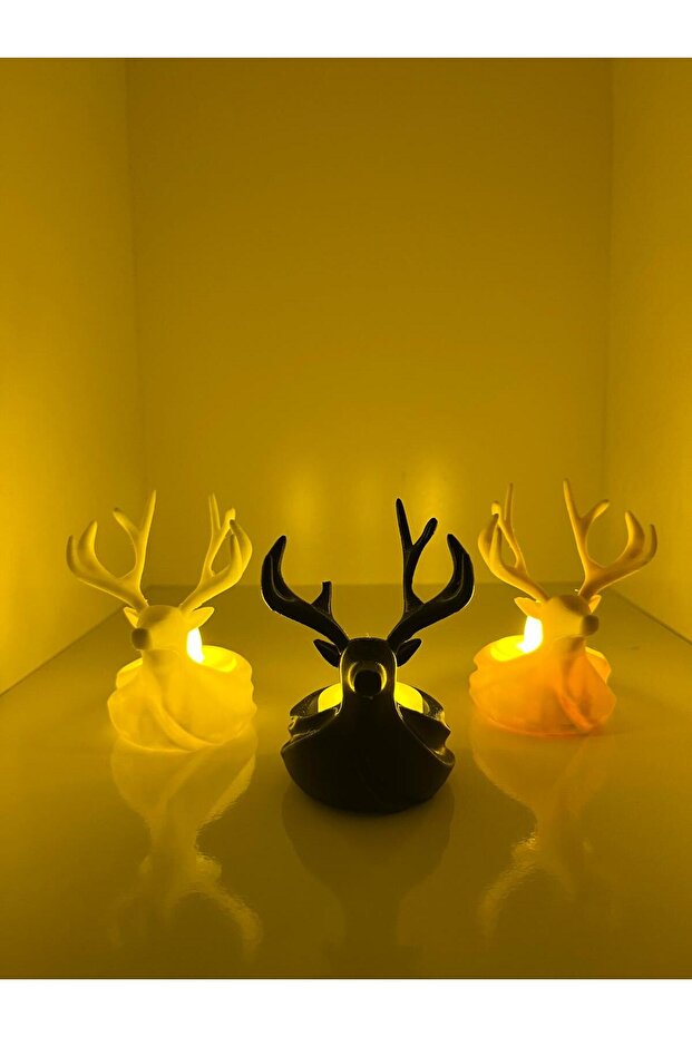 Geyik Led Mumluk Seti - 1