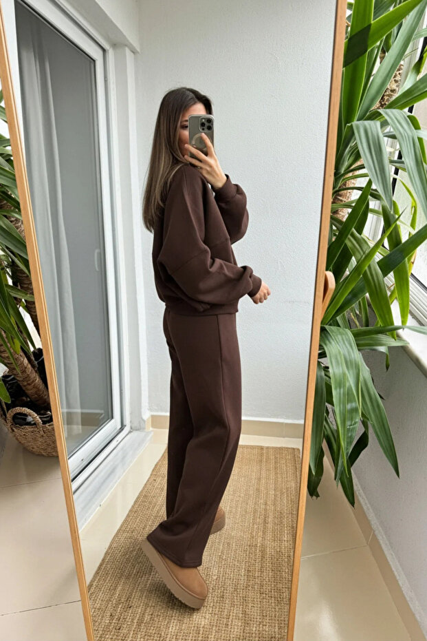 طقم سترة نسائية أساسية مريحة بثلاث خيوط - 4