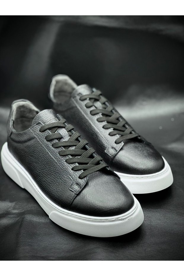 Large Size Men's Eva Sole Genuine Leather Sneaker – Inner and Outer Leather, Orthopedic