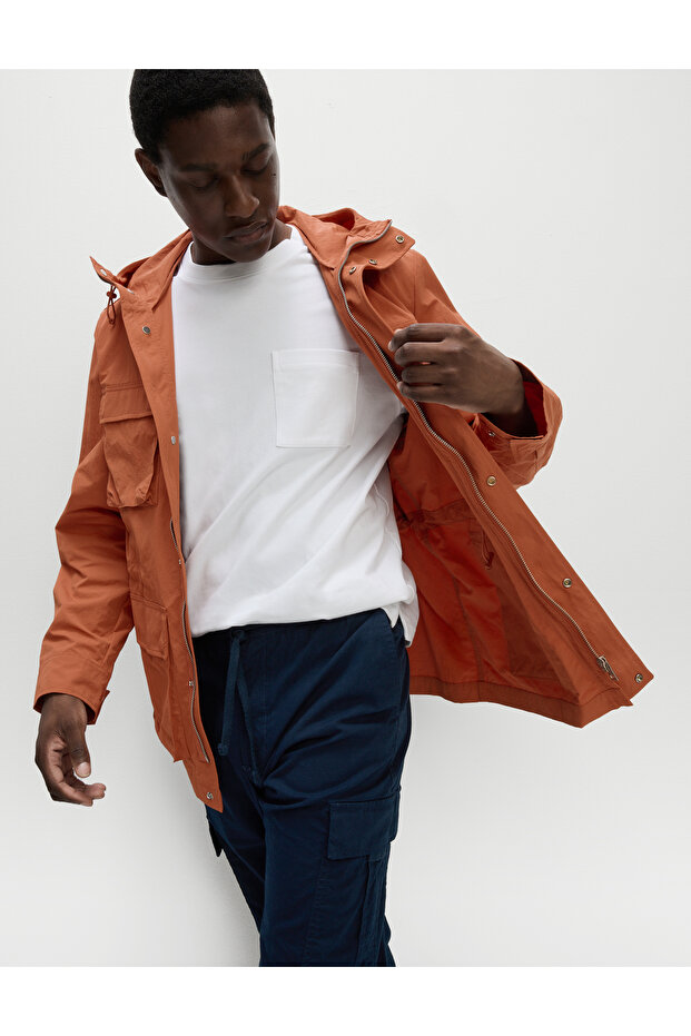 4 Cepli Kapüşonlu Ceket - 4