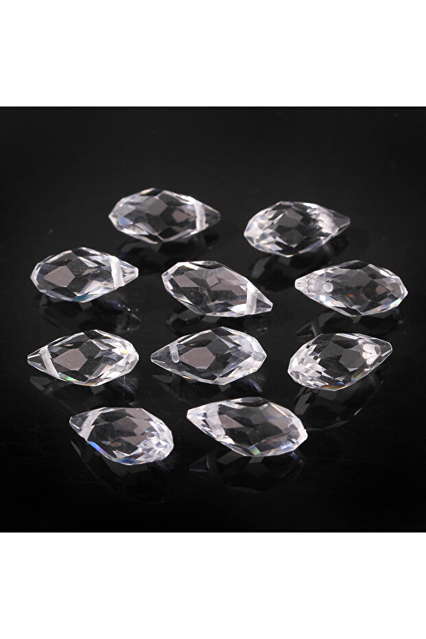 5x7MM HK666-16 Austrian Clear Teardrop Crystal Beads Water Drop Faceted Glass Beads Loose Spacer Bea