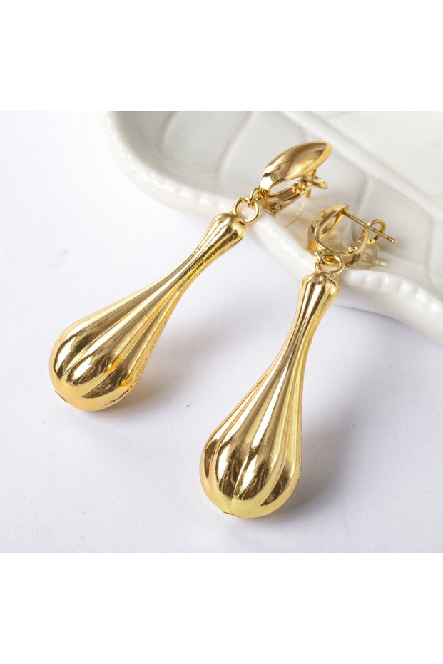 Earrings G Sunny Jewelry Fashion Drop Earrings Copper African Nigeria Gold Plated Bohemia Style For