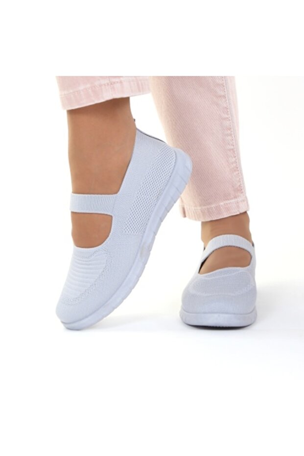 Gray espadrilles with strap - 3