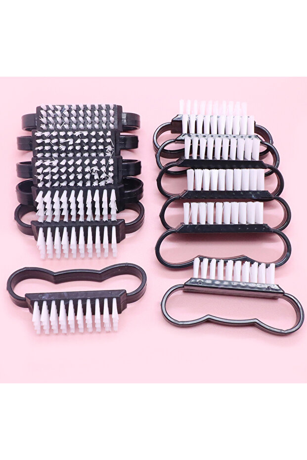 10pcs New 10/1Pcs Plastic Nail Brushes Mix Color Nail Hand Scrubbing Cleaning Brush Dust Cleaner Nai