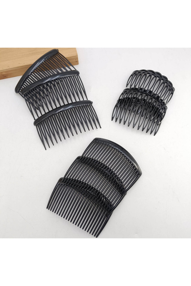 Hair Combs 8 pcs black 9 PCS Factory direct sale Hair Comb Claw Hairclip Side Combs Pin Ponytail Hai