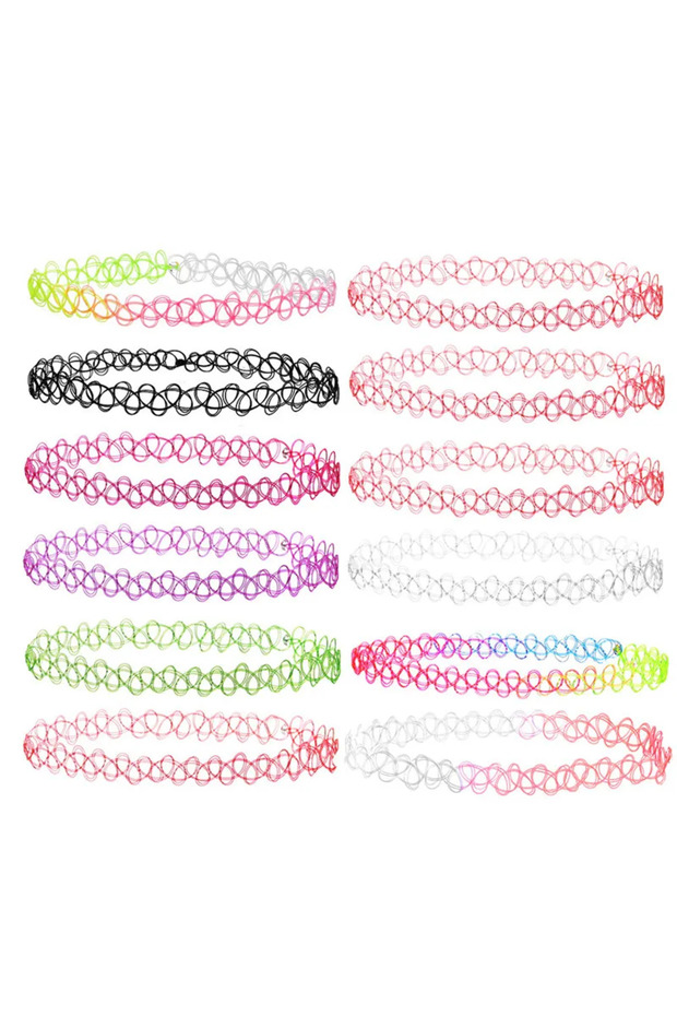 40cm Nouveau Collares Vintage Stretch tatouage colliers ras du cou pour femmes fille charme gothique