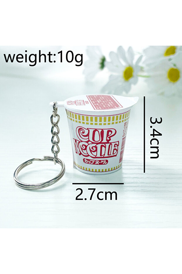 4cm Red Miniature Simulation Of Japanese Instant Noodle Convenience Store With Taste Cup Noodles Key