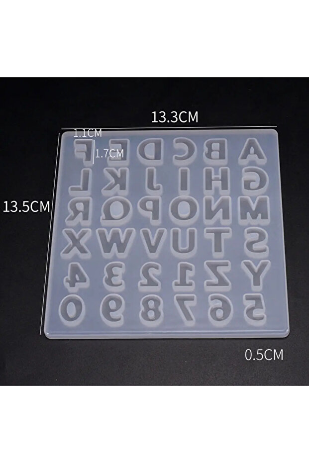 1pcs Small 26 Capital Letters Resin Silicone Mold Letter Epoxy Mold DIY Jewelry Making Accessories D