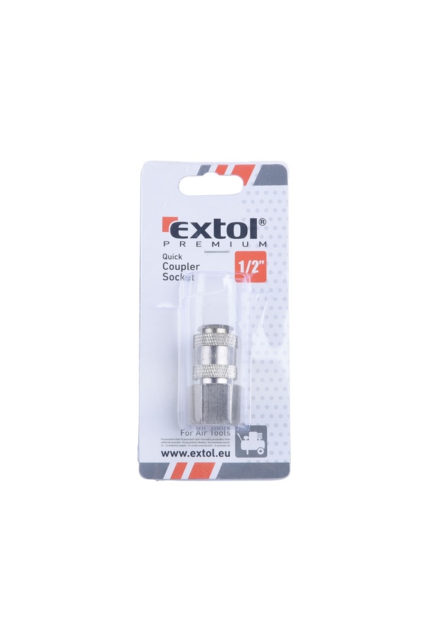 Quick coupler socket, EXTOL PREMIUM, 8865116, G-1/2" - 2