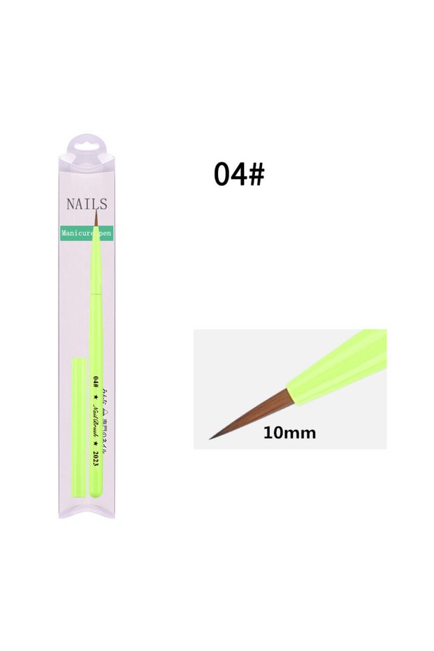 G-B530-4 Green Nail Brush Gel Brush For Manicure Acrylic UV Gel Extension Pen Nail Polish Painting D