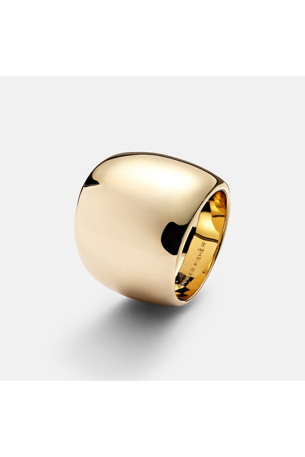6 Ring Exaggerated Smooth Geometric Finger Ring Women Trend Accessories 2025 Fashion Chunky Stainles