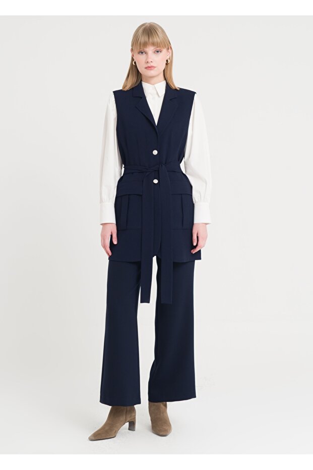 Torba Cepli Uzun Yelek - 2