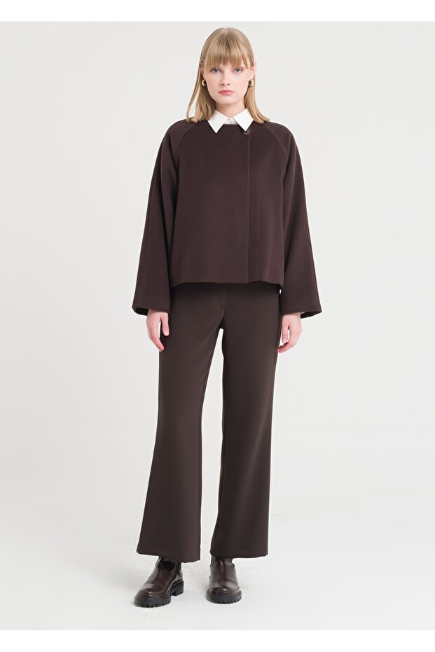 Tek Düğmeli Kısa Kaban - 6