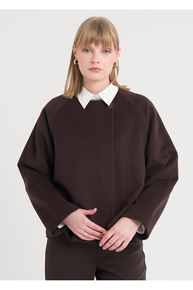 Tek Düğmeli Kısa Kaban - 2