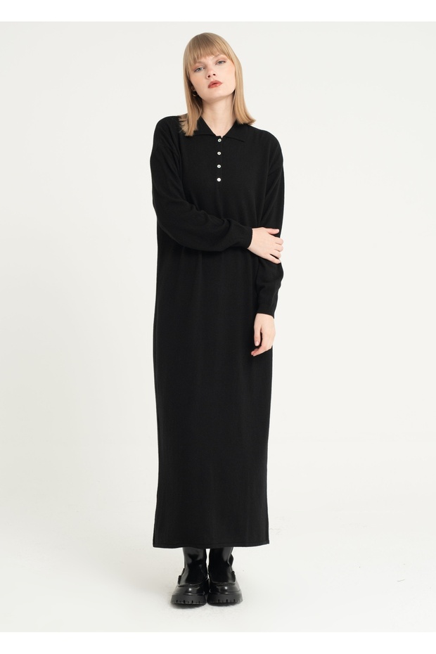 Pola Yaka Elbise - 3