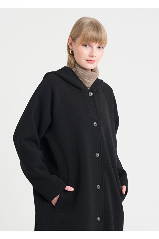 Reglan Kol Kapşonlu Kap - 6