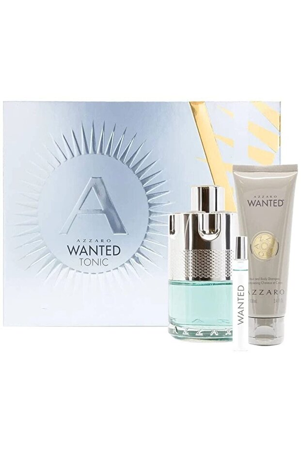 Wanted Tonic For Men Set Eau De Toilette 100ml + Eau De Toilette 7.5ml + Body Shampoo 100ml