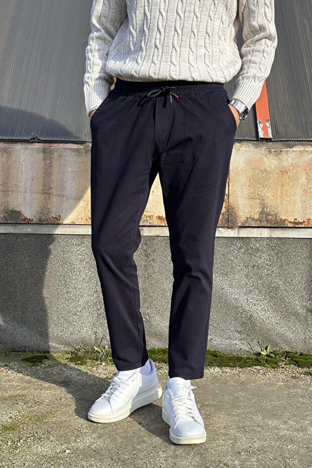 Men'S, Slim-Fit, Elastic Waistband, Casual, Winter & Spring, Jogger Pants 25Inp270Duz