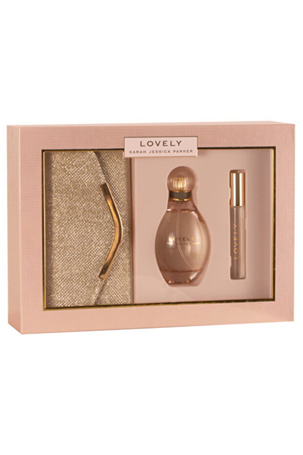 Lovely Women Set Eau De Parfum 100ml + Eau De Parfum 10ml Rollerball + Purse