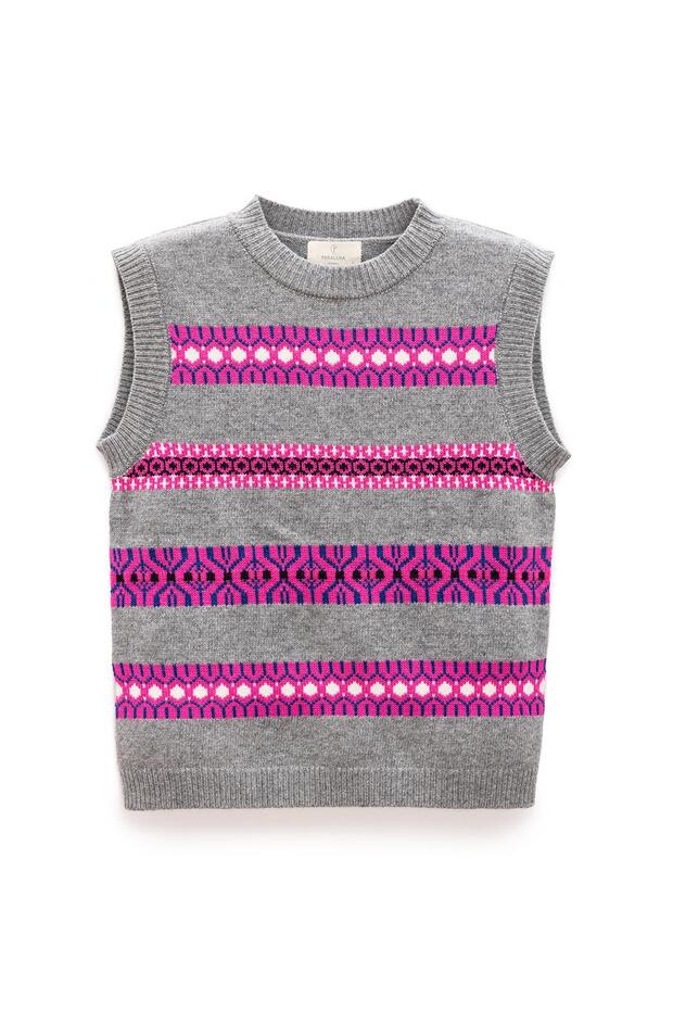 Simone Kadın Jakarlı Triko - Gri Melanj Multi - 8