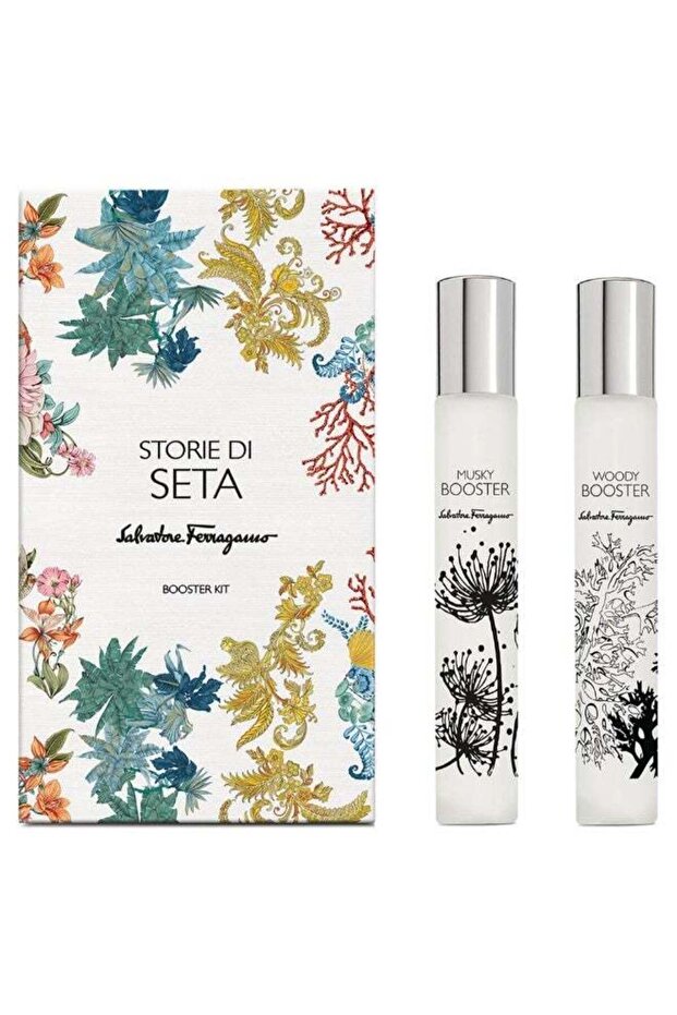 Storie Di Seta For Unisex Booster Kit Set 2 X 10ml Roller (Woody + Musky)