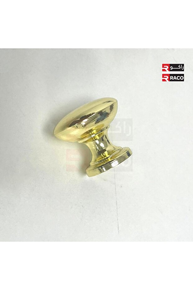 Modern Furniture Handle Knobs - Cabinet Drawer Pull Knobs (12, Metal Brass Flat) - 5