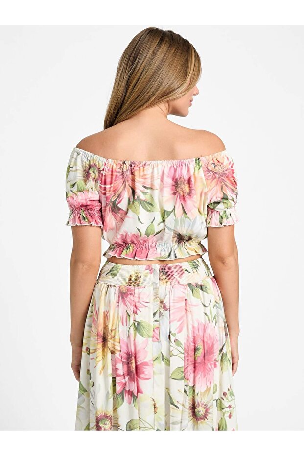 Off Shoulder Kadın Bluz - 5