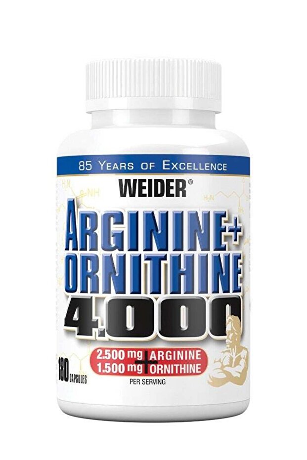 Arginine + Ornithine 4000 - 180 Capsules