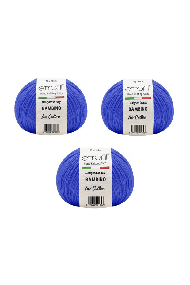 Bambino Luxury Cotton Amigurumi Yarn 50 Gr. 3 Pieces 70527