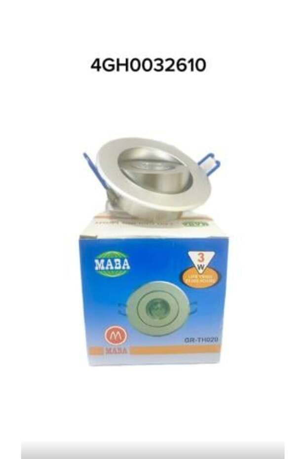 كشاف سبوت ليد كروم 1x3W TH020 DL 265V مقاس 83 ملي عدد 2حبة