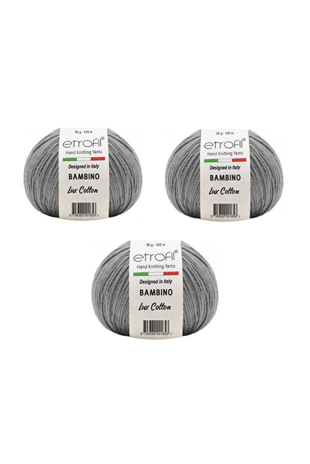 Bambino Luxury Cotton Amigurumi Yarn 50 Gr. 3 Pieces 70908