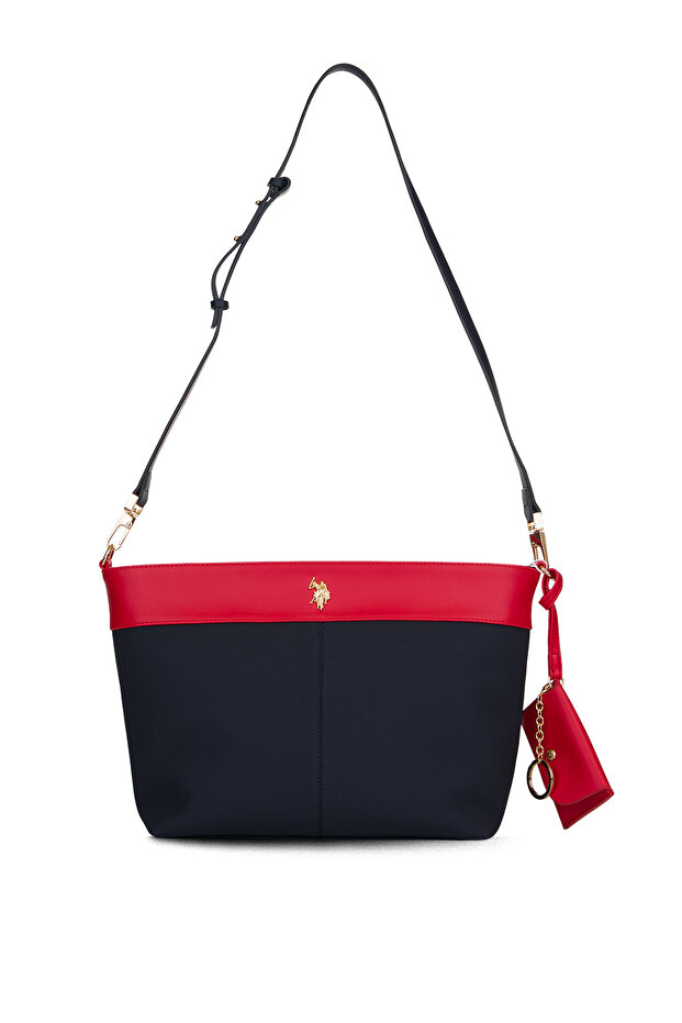 Navy Blue-Red Women's Shoulder Bag Us26277