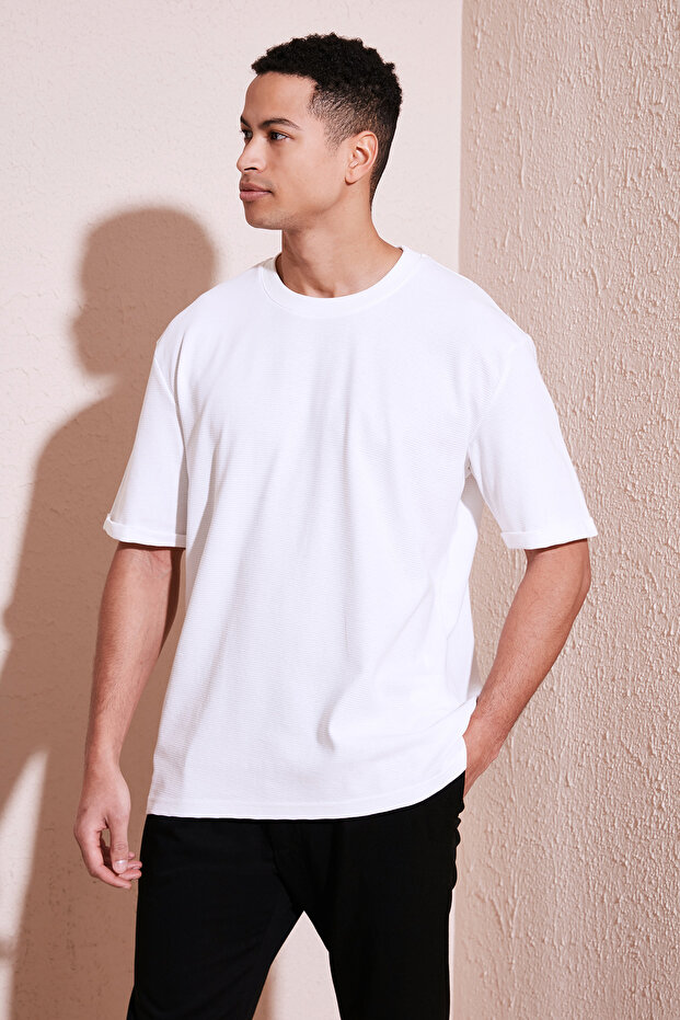 Cotton Crew Neck Regular Fit Basic T Shirt Men's T SHIRT5902731