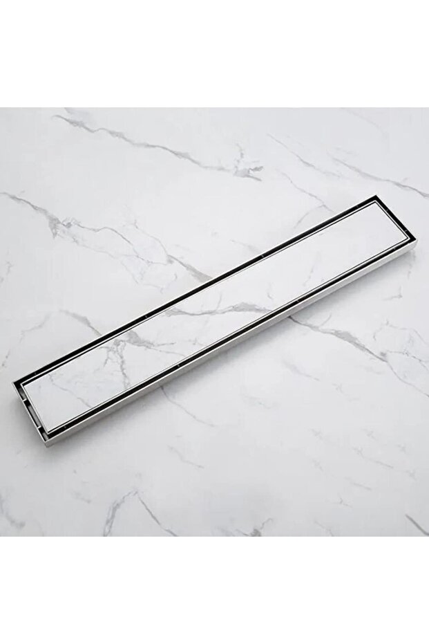 Shower Linear Drain 40X8cm Tile 2 in 1 Brushed 304 Stainless Steel Floor Drain Hair Strainer