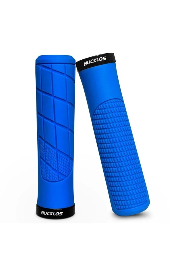 Blue MTB Cuffs Soft Bicycle Handlebar Grips Integrated Mountain Bike Grip Non-slip